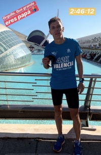 Enorme Oscar R. de Mingo en el Maratón de Valencia