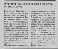 2001-07-11_Francisco José Bachiller, a las puertas del Mundial Juvenil